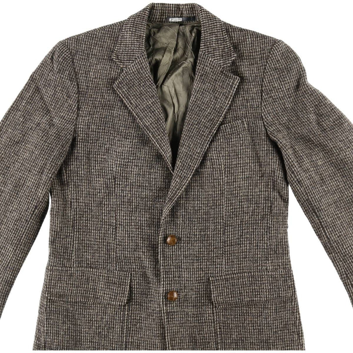 Harris Tweed Check Pattern Wool Tailored Jacket Made in USA Men's M Size Vintage / eaa509888