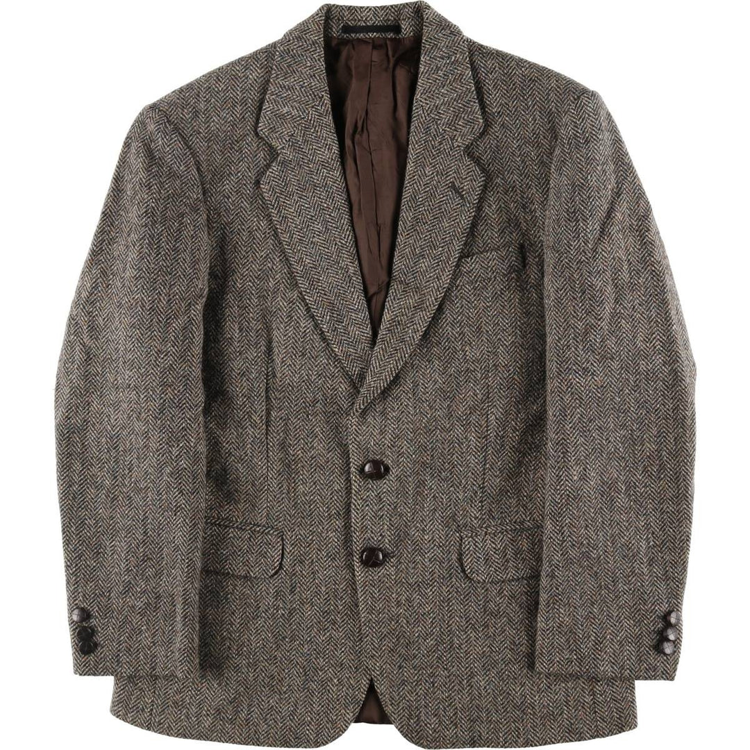 St. Michael Harris Tweed Harris Tweed Herringbone Wool Tailored Jacket Made in England Men's M size /eaa509889