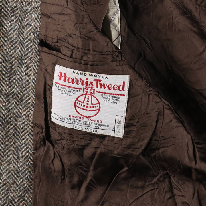 St. Michael Harris Tweed Harris Tweed Herringbone Wool Tailored Jacket Made in England Men's M size /eaa509889