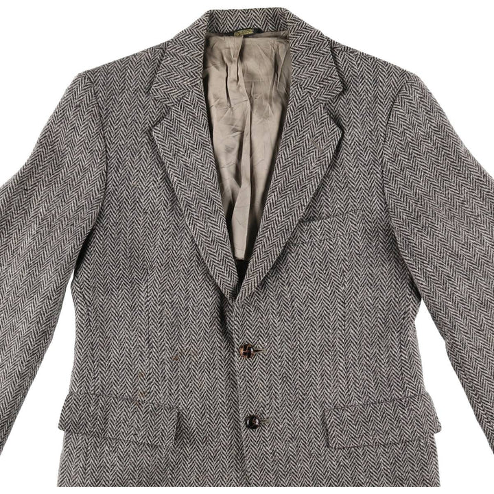 HEATHER Harris Tweed Herringbone Wool Tailored Jacket Men's L size / eaa509890