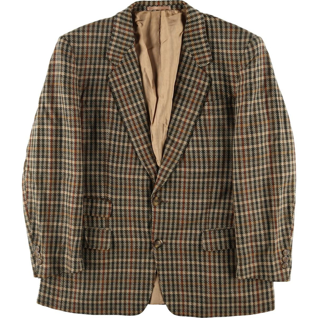 Burberry's Check Pattern Wool Tailored Jacket Made in France Men's M size / eaa509894