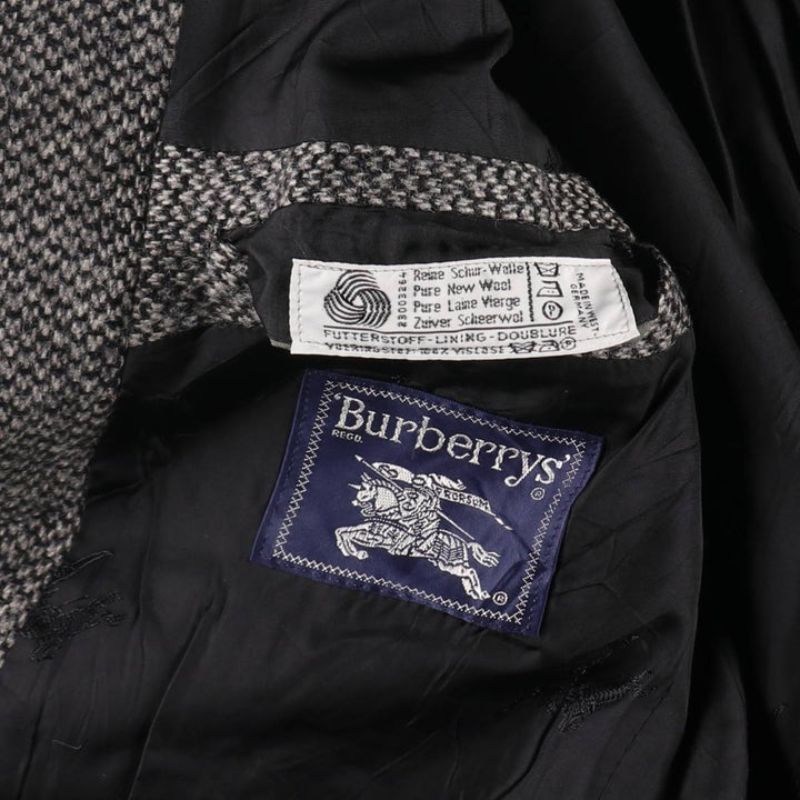 ~90'S Burberry's ASCCNA Birdseye Pattern Wool Tailored Jacket, Men's Size L, Vintage / eaa509895