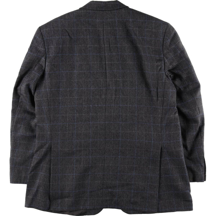 Yves Saint Laurent KONEN Check Pattern Wool Tailored Jacket Men's XL Vintage / eaa509896