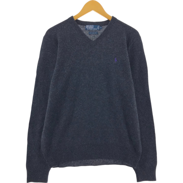Ralph Lauren V-neck lambswool knit sweater, men's size M / eaa509906