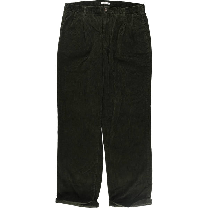 GEOFFREY BEENE Two-pleat wide-ribbed corduroy pants for men, equivalent to w36 / eaa509954