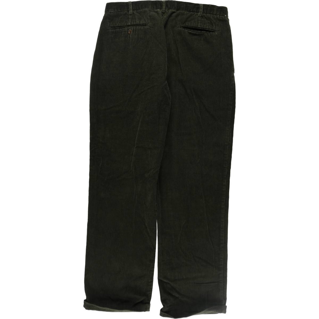 GEOFFREY BEENE Two-pleat wide-ribbed corduroy pants for men, equivalent to w36 / eaa509954