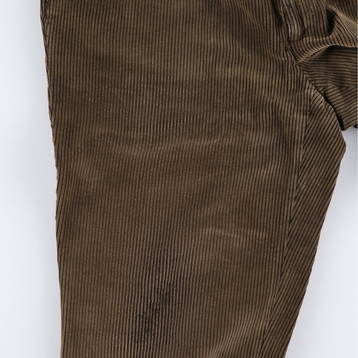 ~90'S VELLUTO DUCA VISCONTI DI MODRONE Two-pleat wide ribbed corduroy pants for men, W37 equivalent, vintage / eaa509972