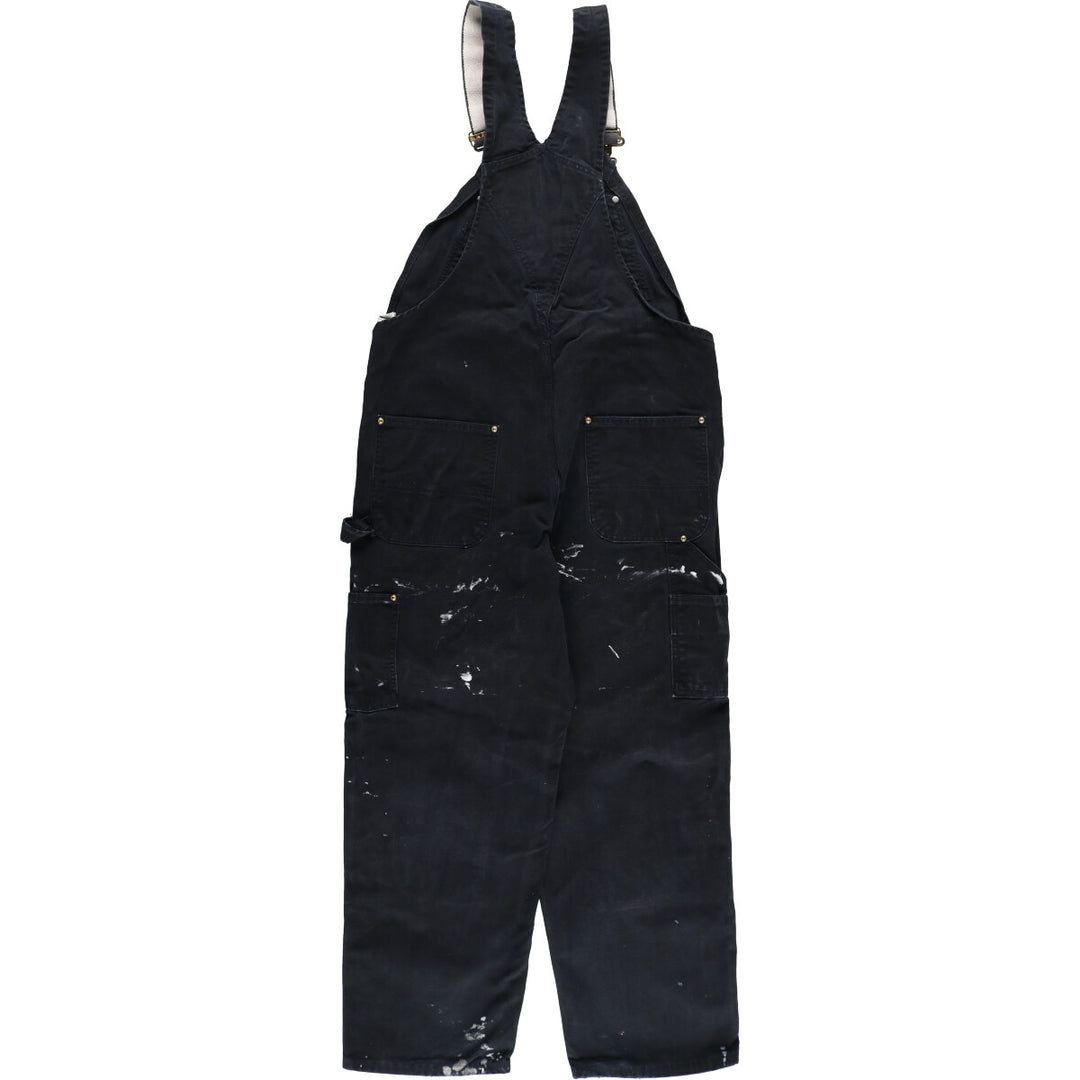 Carhartt Logo Patch Paint Double Knee Duck Overalls Made in USA Men's W39 / eaa509999