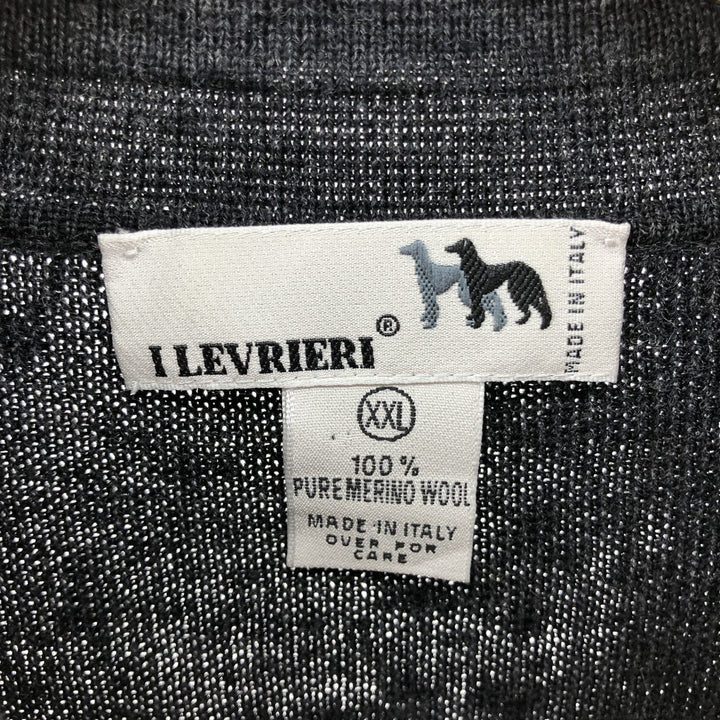 I LEVRIERI polo knit sweater made in Italy, men's size equivalent to XXL /eaa510013