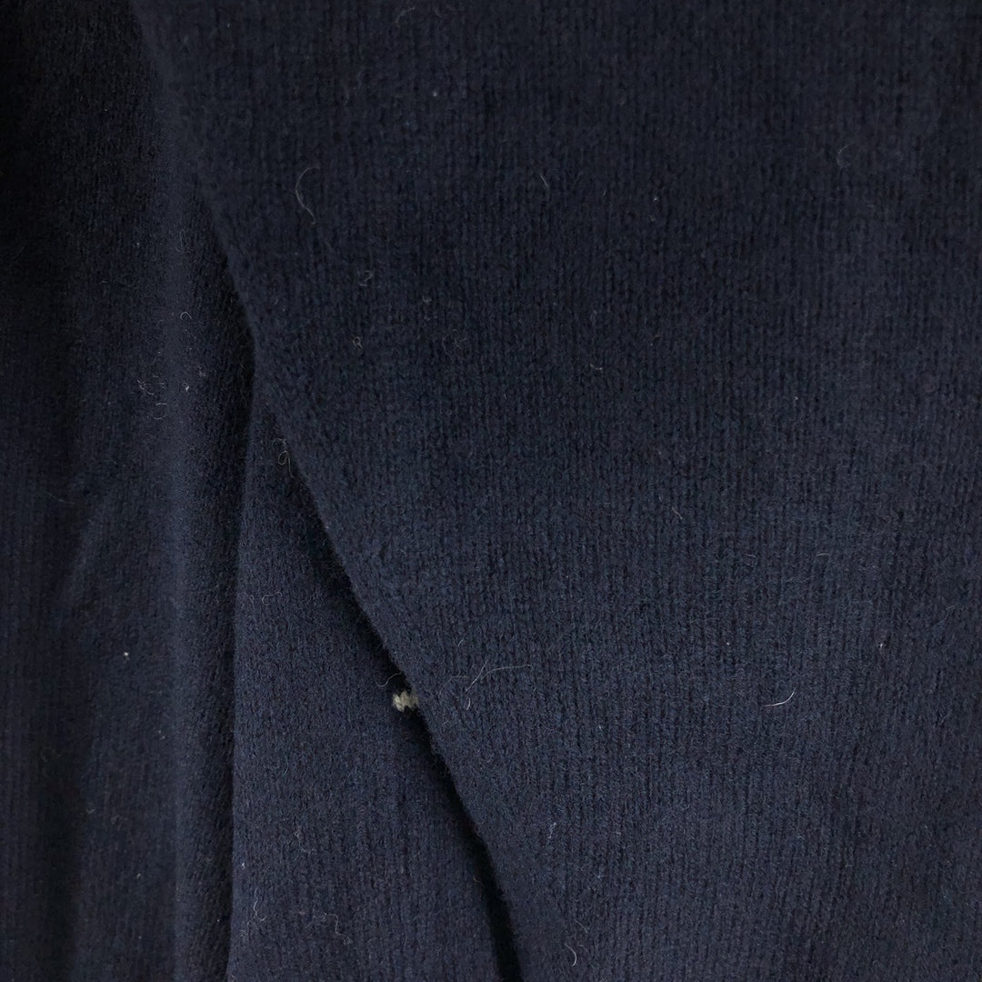 LYLE AND SCOTT all-over print V-neck lambswool knit sweater made in Scotland, size L for men / eaa510023