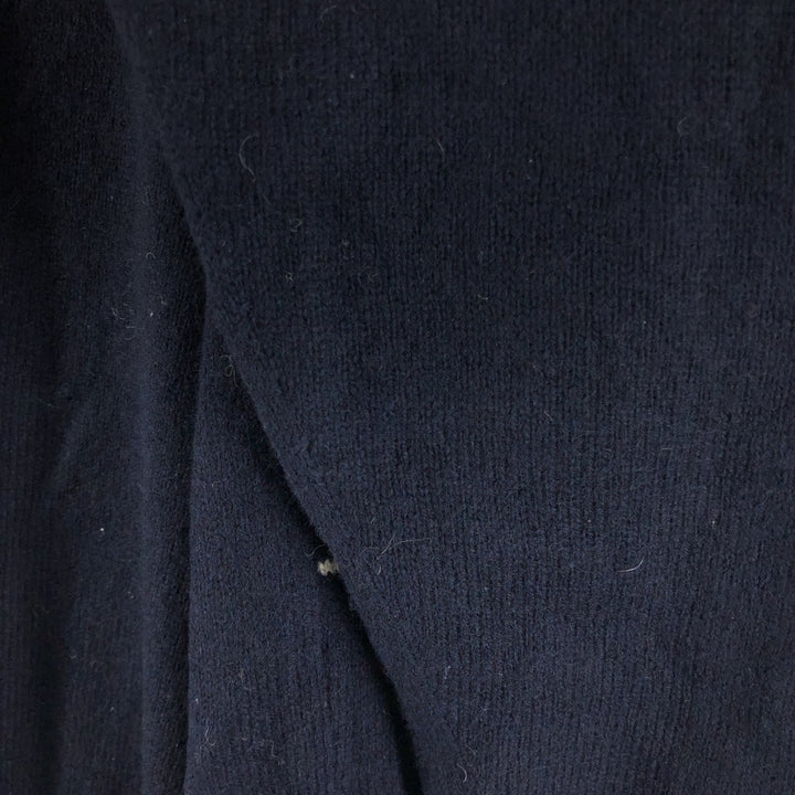 LYLE AND SCOTT all-over print V-neck lambswool knit sweater made in Scotland, size L for men / eaa510023