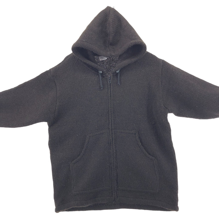 SPICY BAMBU Wool Knit Zip Hoodie Men's L Size Full Zip /eaa510038