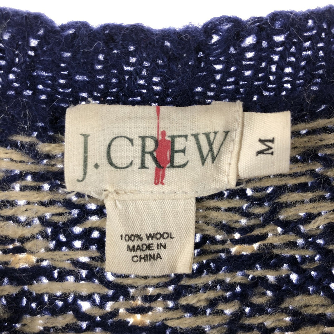 90'S J.Crew Snow Pattern Nordic Sweater Men's M Size Vintage /eaa510062