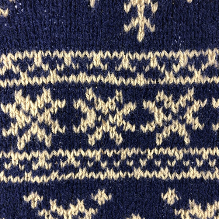 90'S J.Crew Snow Pattern Nordic Sweater Men's M Size Vintage /eaa510062