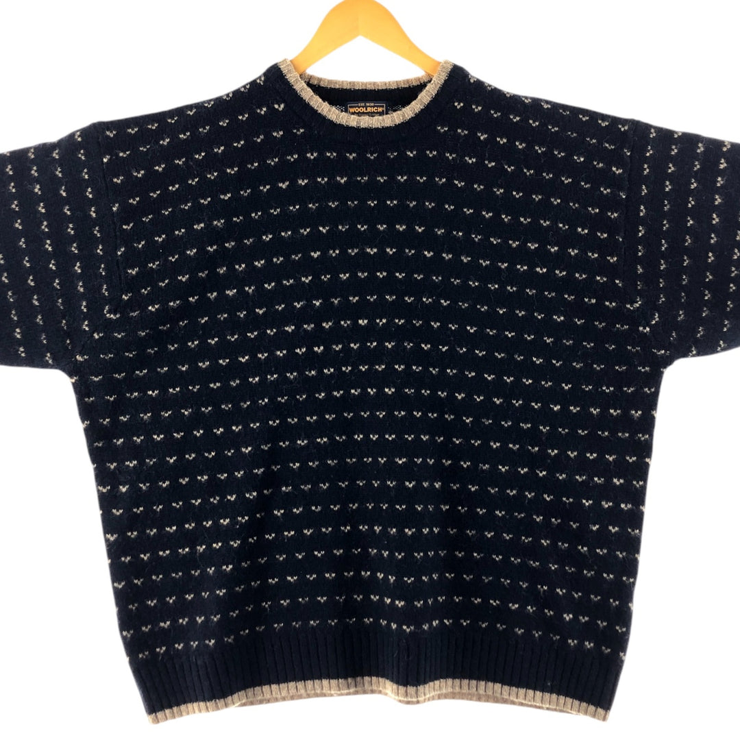 WOOLRICH Birdseye Pattern Wool Knit Sweater Men's XXL /eaa510065