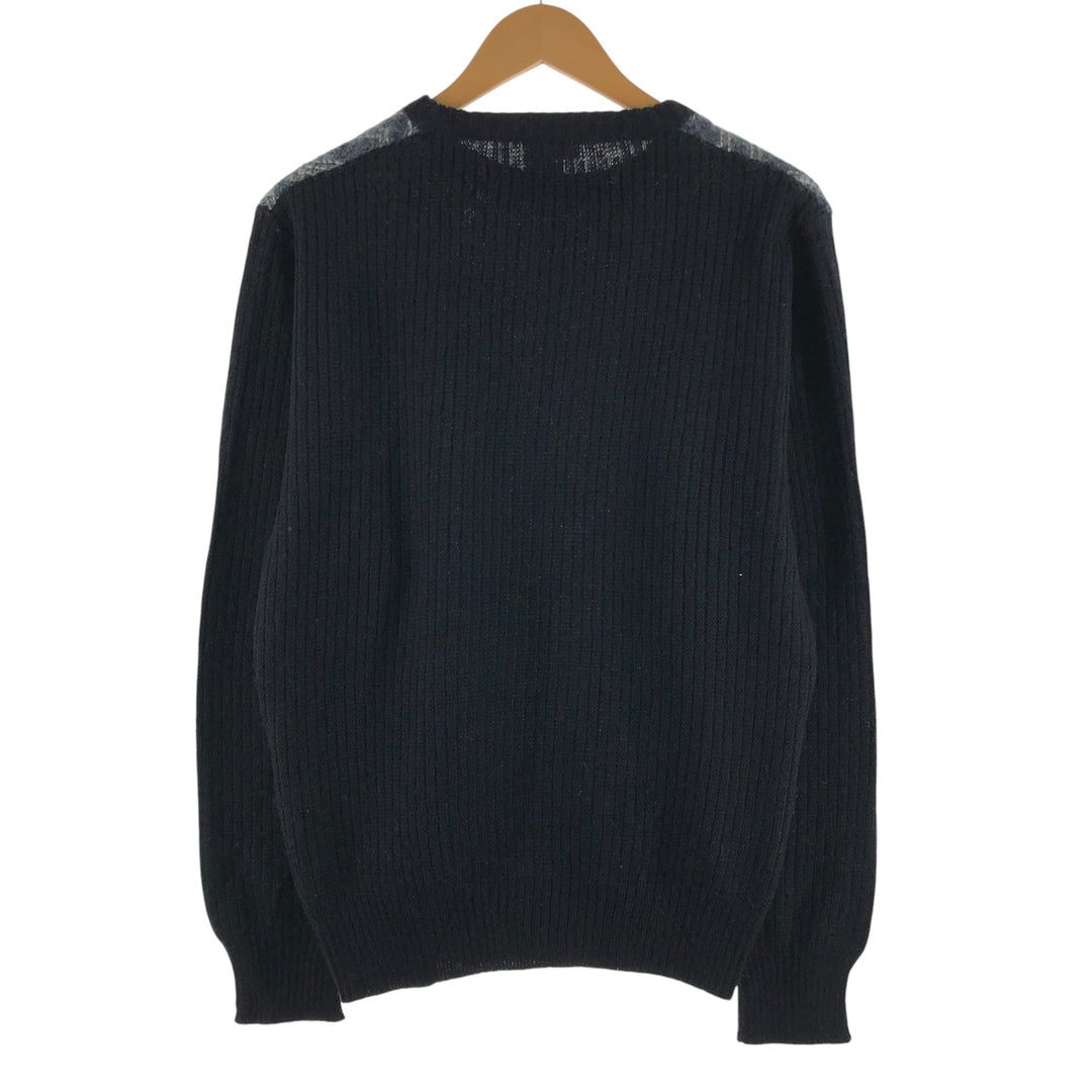 TRISSIE STYLED BY STEFANO All-over print mohair blend wool knit sweater Made in Italy Men's size L Mohair blend /eaa510073