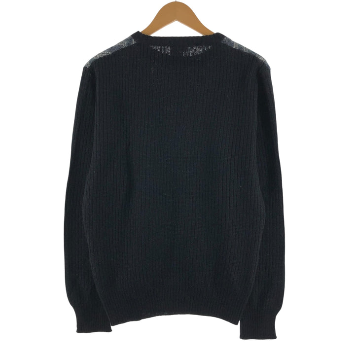 TRISSIE STYLED BY STEFANO All-over print mohair blend wool knit sweater Made in Italy Men's size L Mohair blend /eaa510073