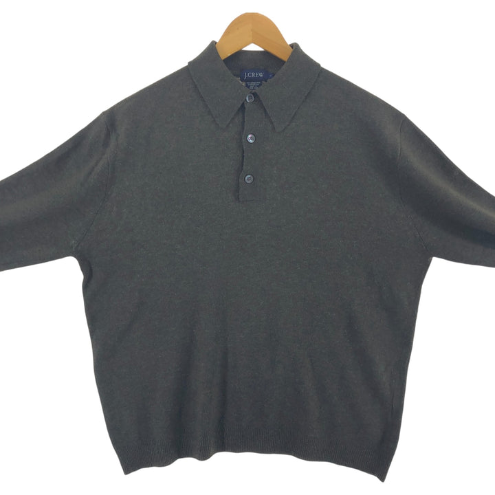 90'S J.Crew Polo knit sweater, men's size L, vintage / eaa510093