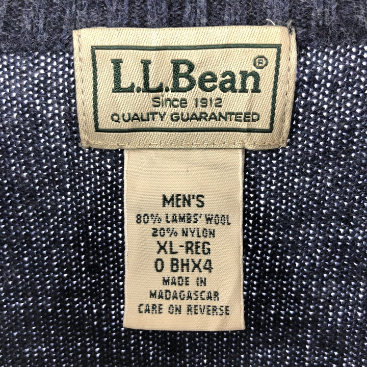 90'S LLBean Wool Knit Sweater Men's XL Size Vintage /eaa510095