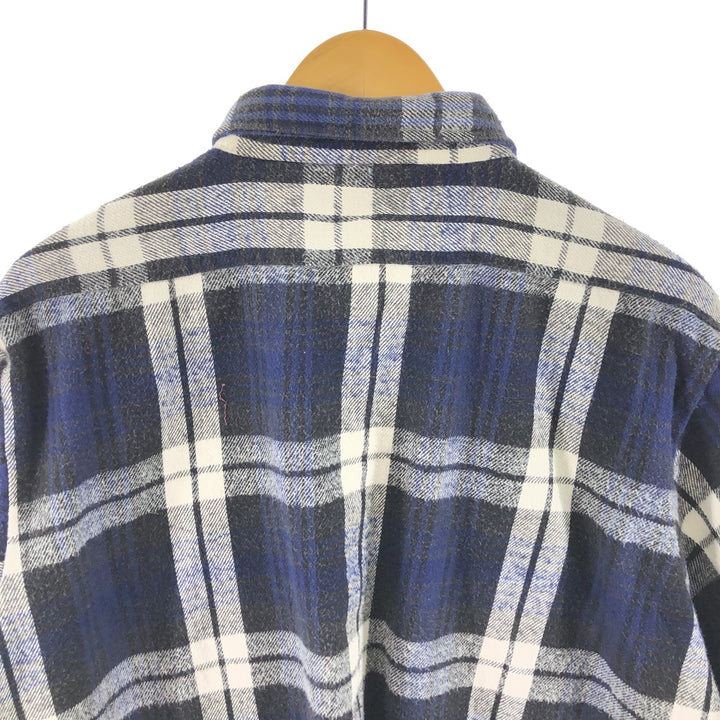 80s-90'S Osh Kosh Long Sleeve Flannel Check Shirt Made in USA Men's XXL Vintage /eaa510128