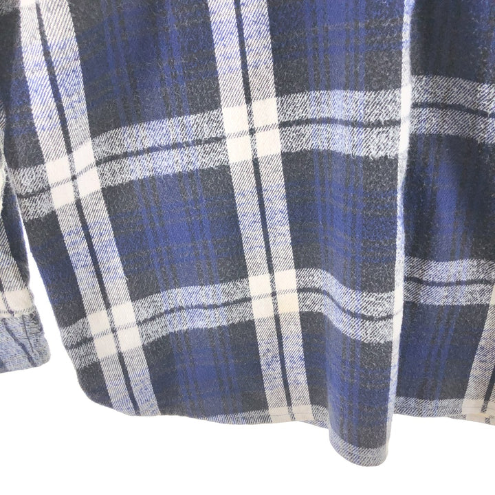 80s-90'S Osh Kosh Long Sleeve Flannel Check Shirt Made in USA Men's XXL Vintage /eaa510128