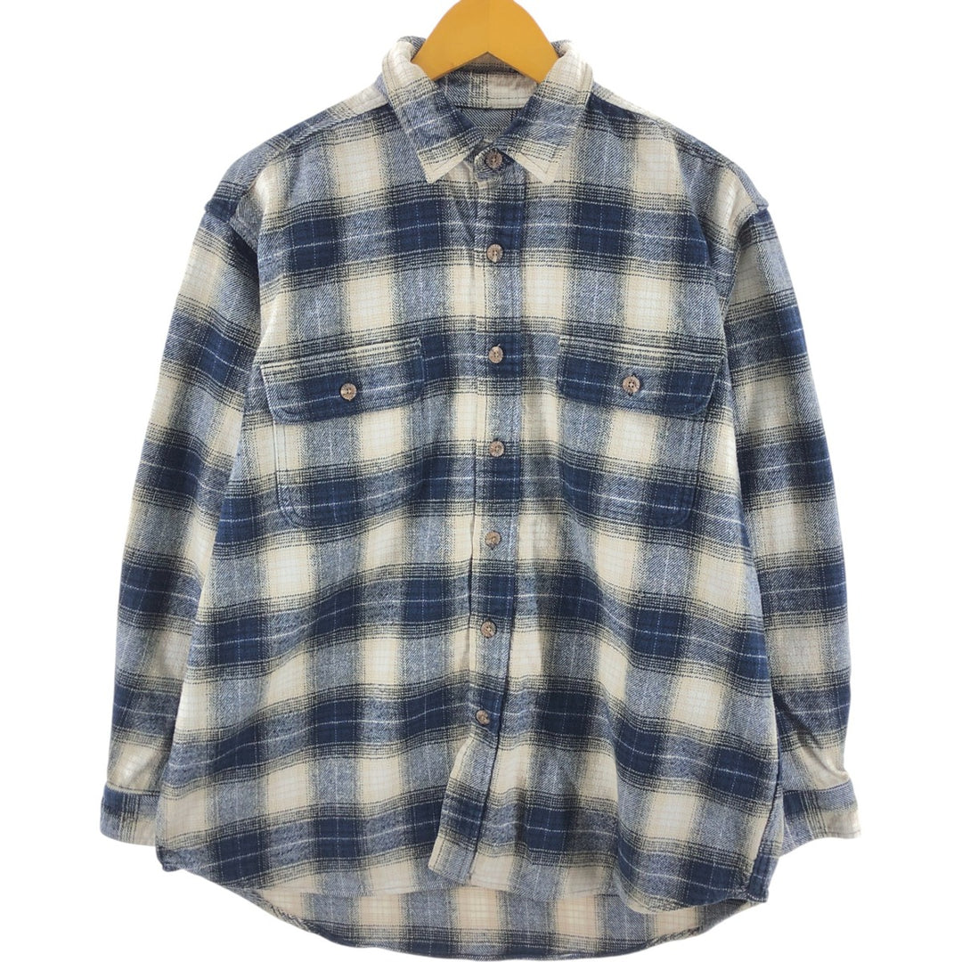 Field and Stream FIELD AND STREAM Ombre Check Long Sleeve Flannel Check Shirt Men's L size /eaa510135