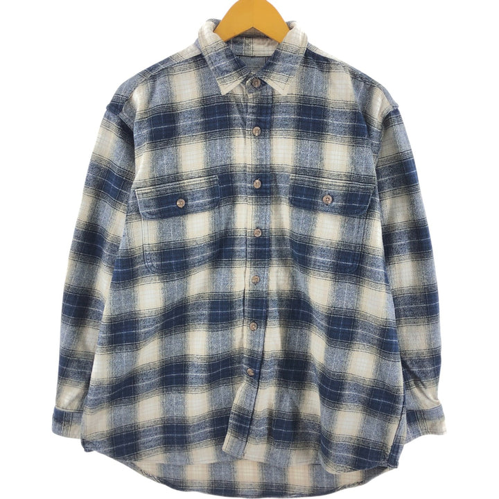 Field and Stream FIELD AND STREAM Ombre Check Long Sleeve Flannel Check Shirt Men's L size /eaa510135