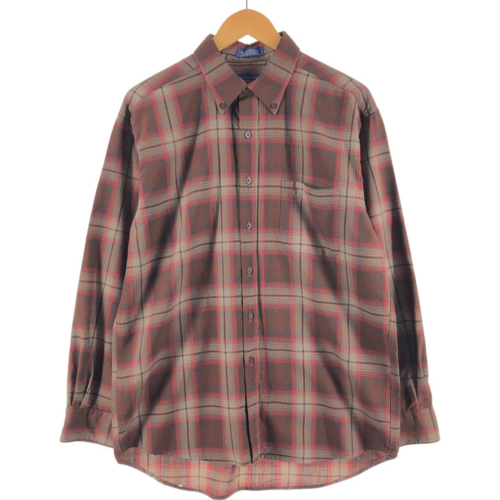 Pendleton Ombre Check Long Sleeve Button-Down Check Shirt Men's Size L / eaa510140