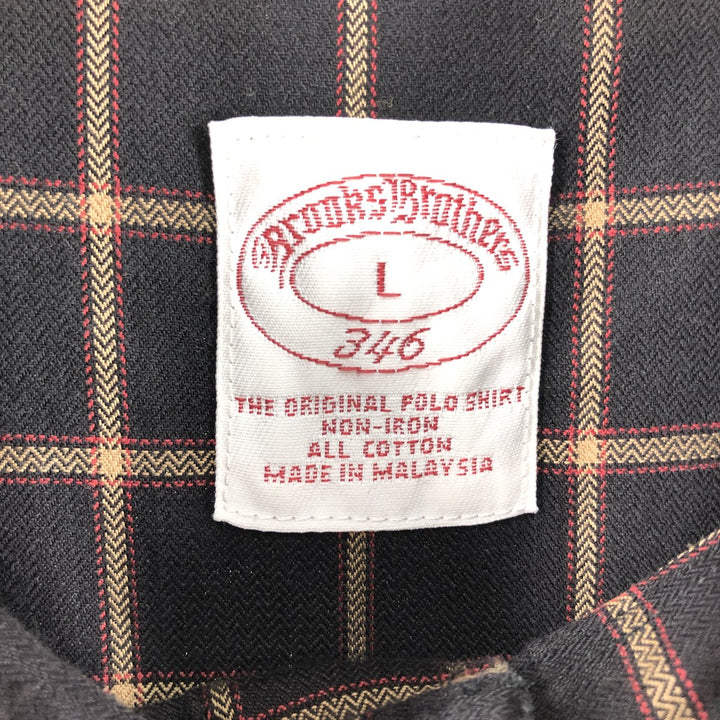 Brooks Brothers Long Sleeve Button-Down Check Shirt Men's Size L / eaa510141