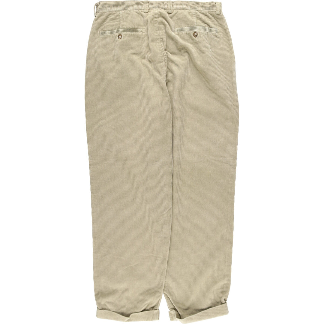 90'S GAP RELAXED FIT Old GAP Wide Ribbed Two-pleat Corduroy Pants Men's W36 Vintage /eaa510174