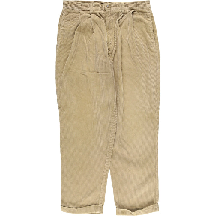 90'S Levi's DOCKERS Khakis wide ribbed two-pleat corduroy pants men's w34 equivalent vintage /eaa510181