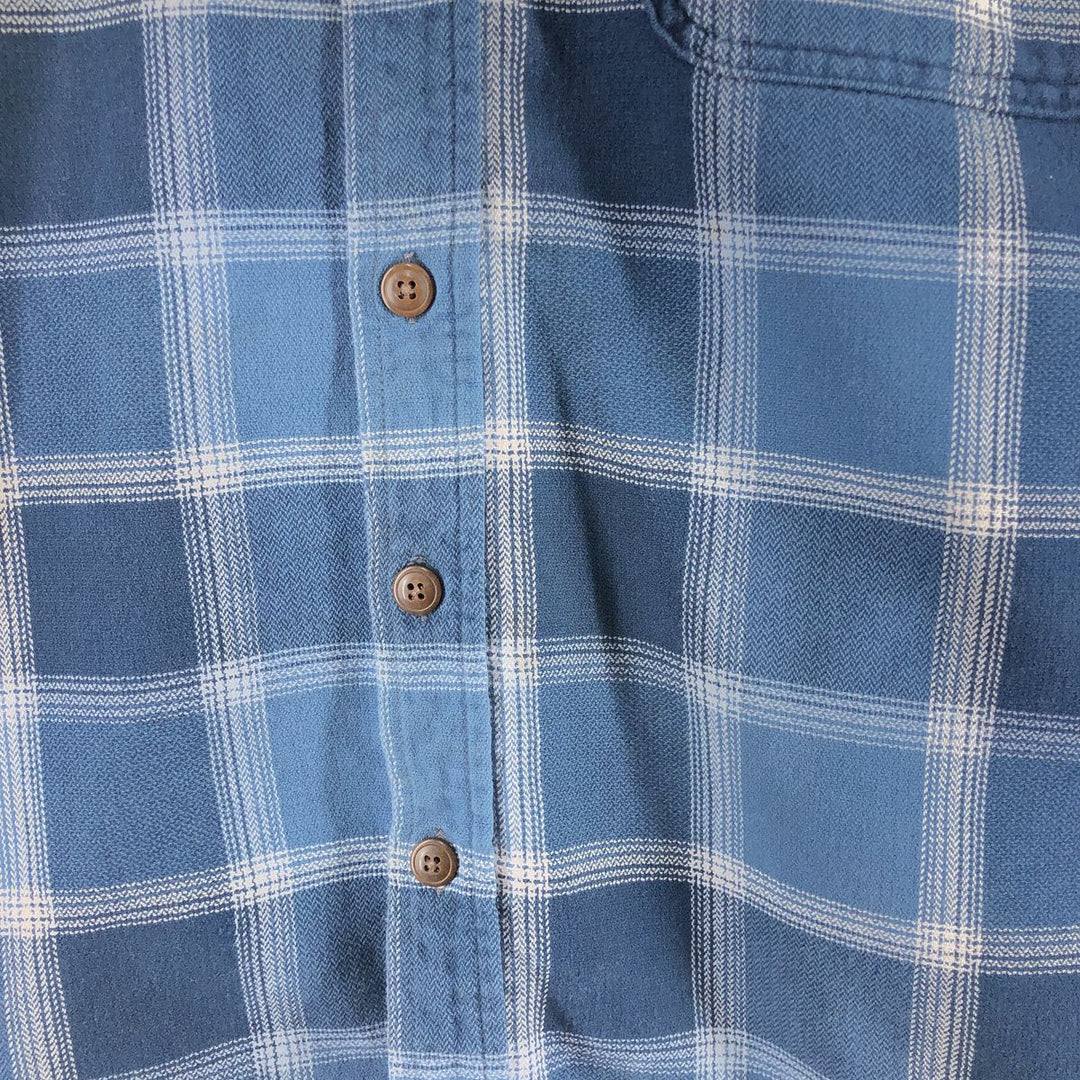 90s~00'S St. John's Bay Long Sleeve Flannel Check Shirt Men's XXL Vintage /eaa510184