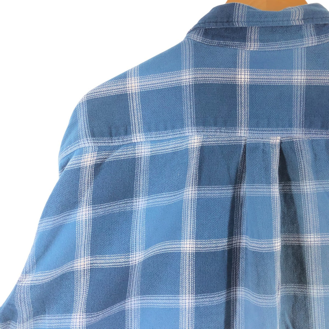 90s~00'S St. John's Bay Long Sleeve Flannel Check Shirt Men's XXL Vintage /eaa510184