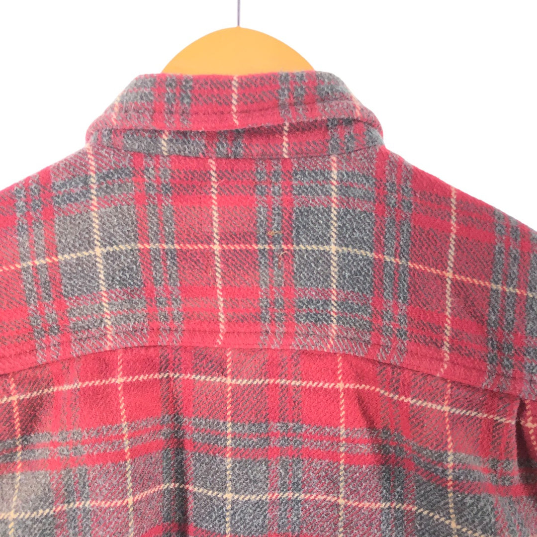 90s~00'S St. John's Bay Long Sleeve Heavy Flannel Check Shirt Men's Size L Vintage /eaa510185