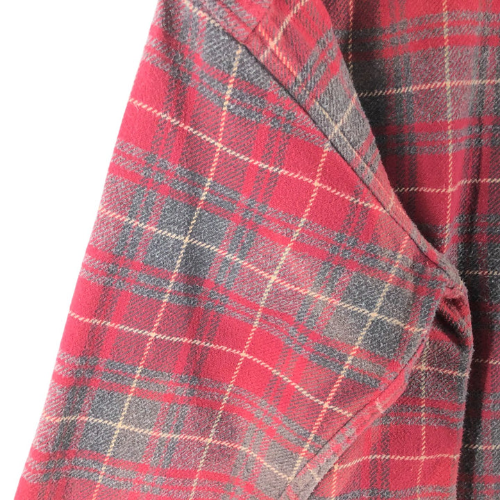 90s~00'S St. John's Bay Long Sleeve Heavy Flannel Check Shirt Men's Size L Vintage /eaa510185