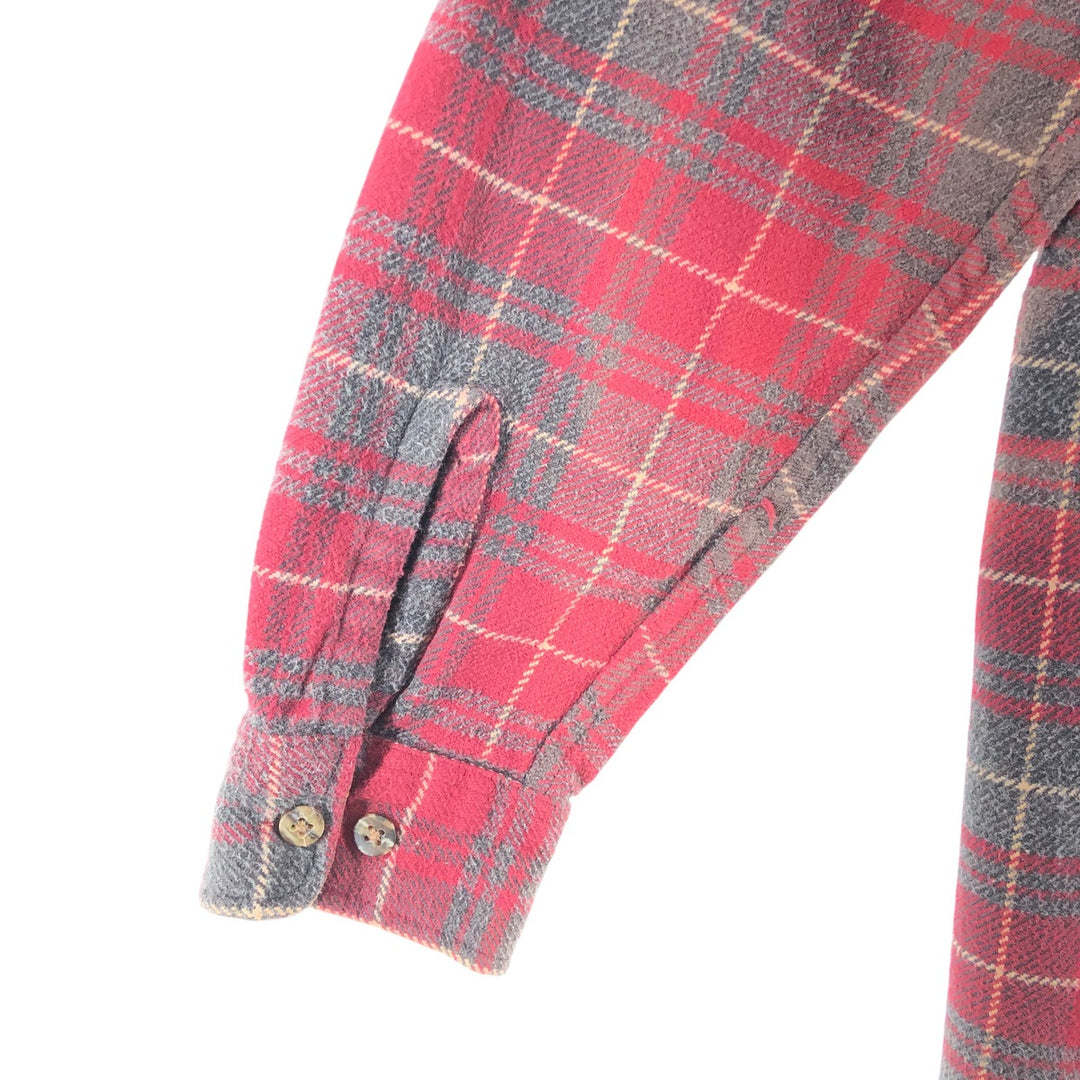 90s~00'S St. John's Bay Long Sleeve Heavy Flannel Check Shirt Men's Size L Vintage /eaa510185