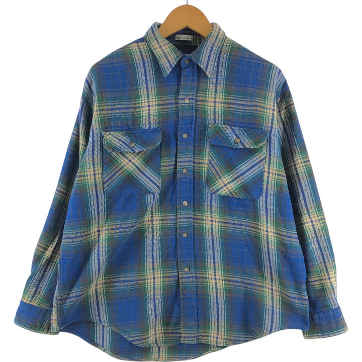 90'S Northwest Territory Ombre Check Long Sleeve Flannel Check Shirt Men's Size L Vintage /eaa510188