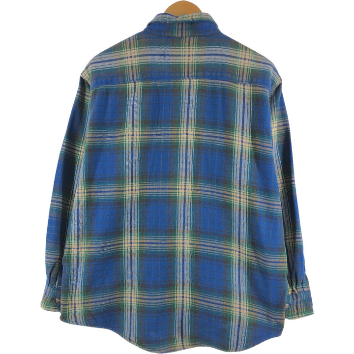 90'S Northwest Territory Ombre Check Long Sleeve Flannel Check Shirt Men's Size L Vintage /eaa510188