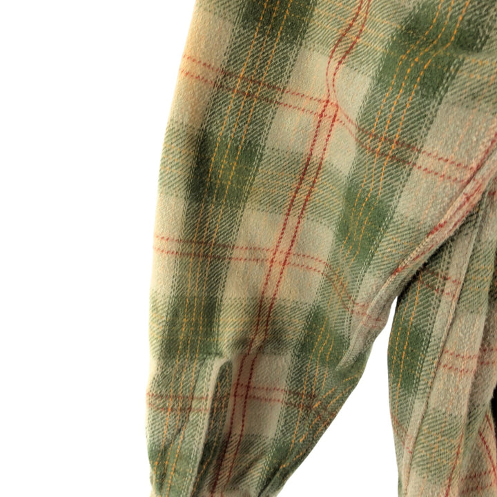 90s~00'S St. John's Bay Long Sleeve Heavy Flannel Check Shirt Men's L Size Vintage /eaa510189