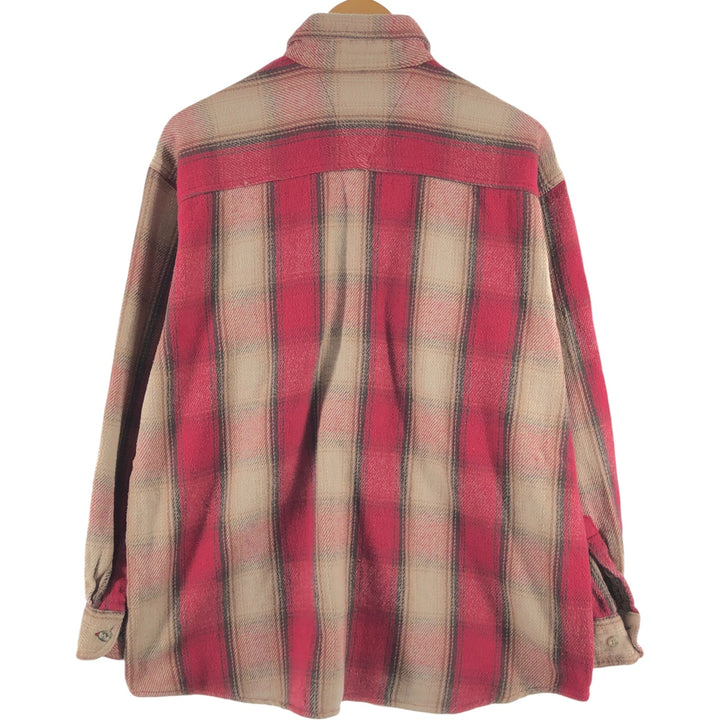 CANYON GUIDE Long Sleeve Heavy Flannel Check Shirt Men's XL / eaa510190