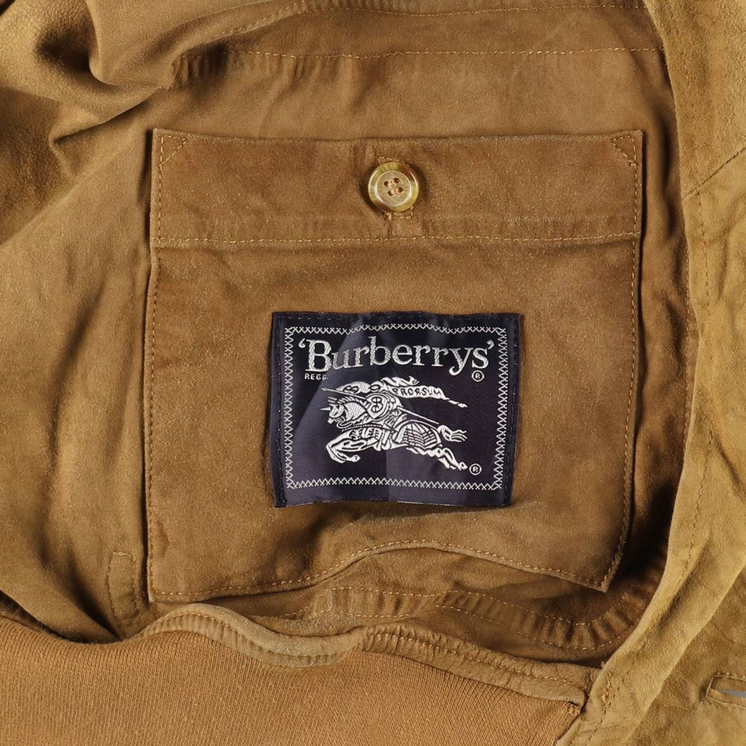 Burberry's suede leather blouson made in Spain, men's XL size / eaa510203