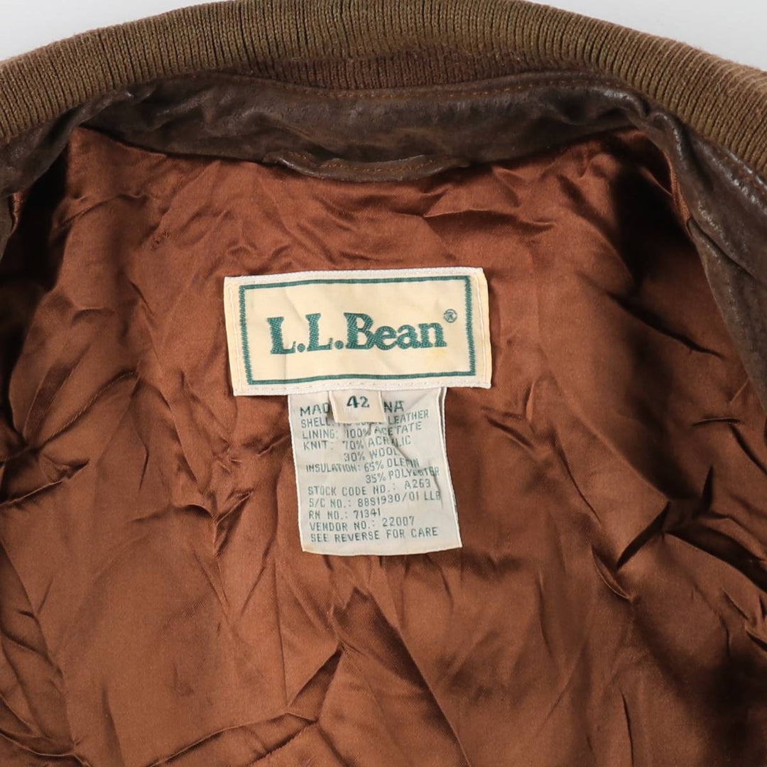 80'S LLBean suede leather blouson, men's size L, vintage /eaa510204