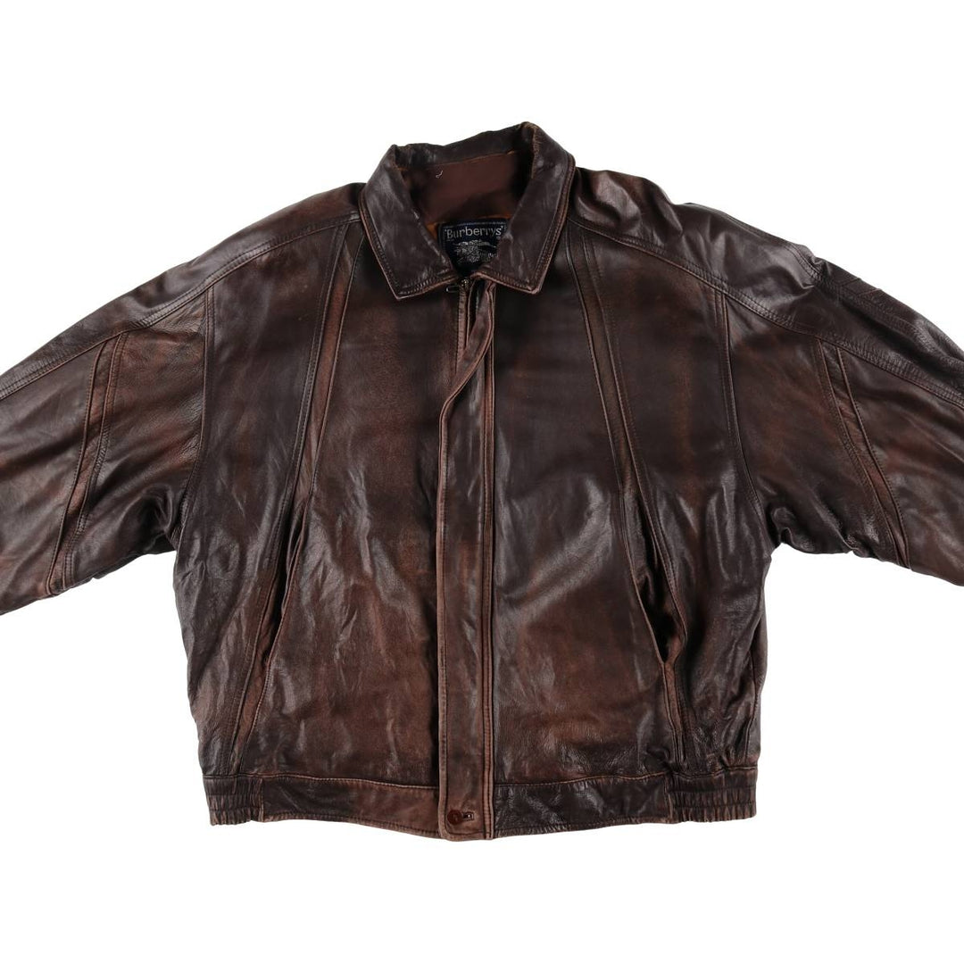 Burberry's Leather Blouson Type Men's Size L / eaa510222