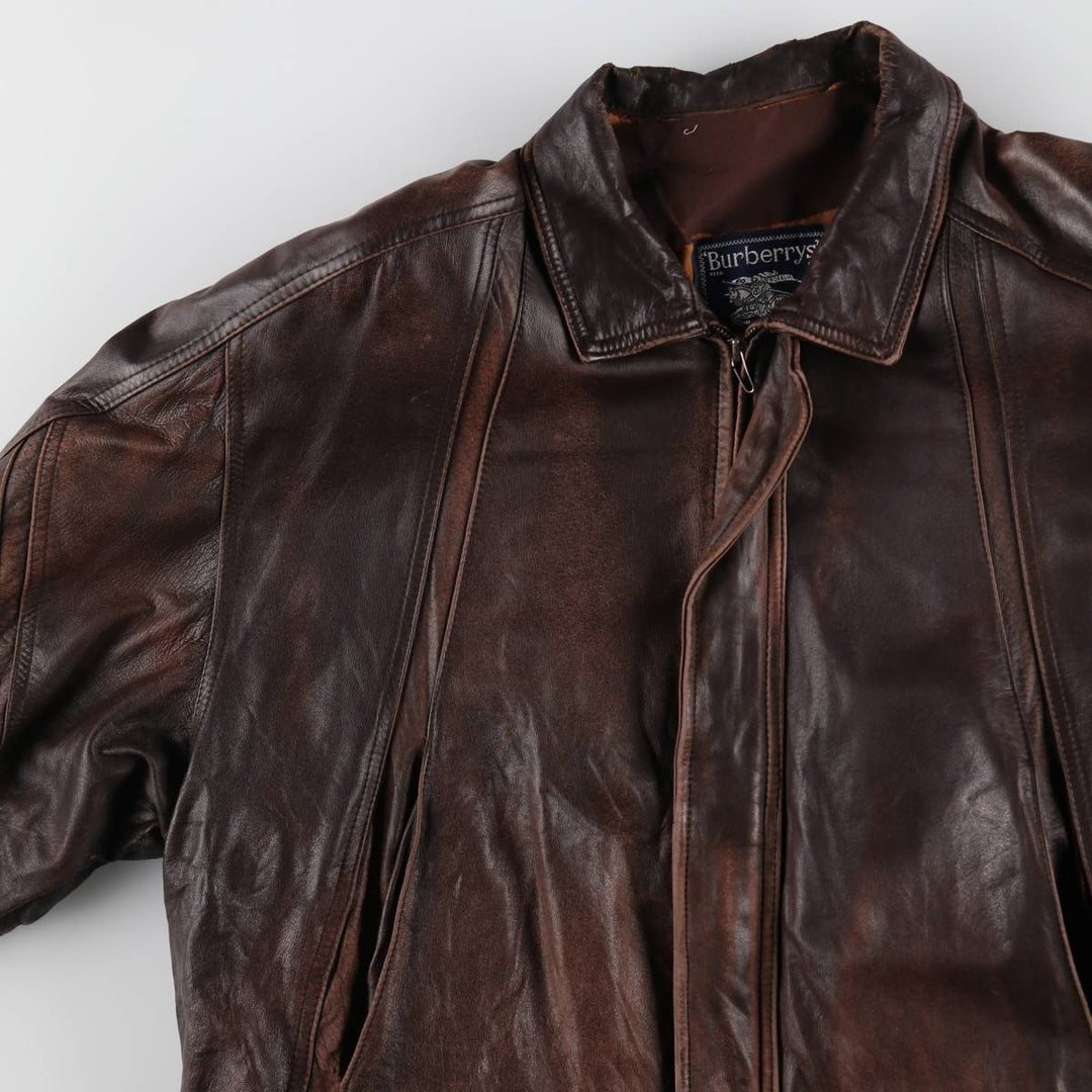 Burberry's Leather Blouson Type Men's Size L / eaa510222