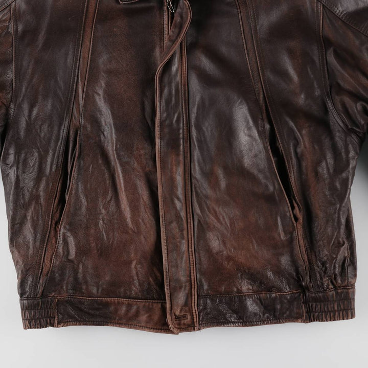 Burberry's Leather Blouson Type Men's Size L / eaa510222