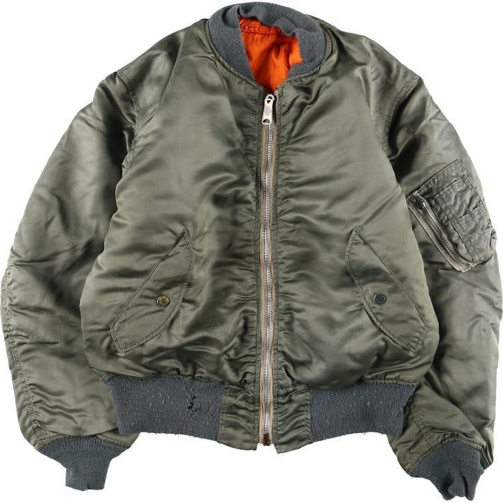 Civilian MA-1 type padded military flight jacket, men's M equivalent, vintage /eaa510240