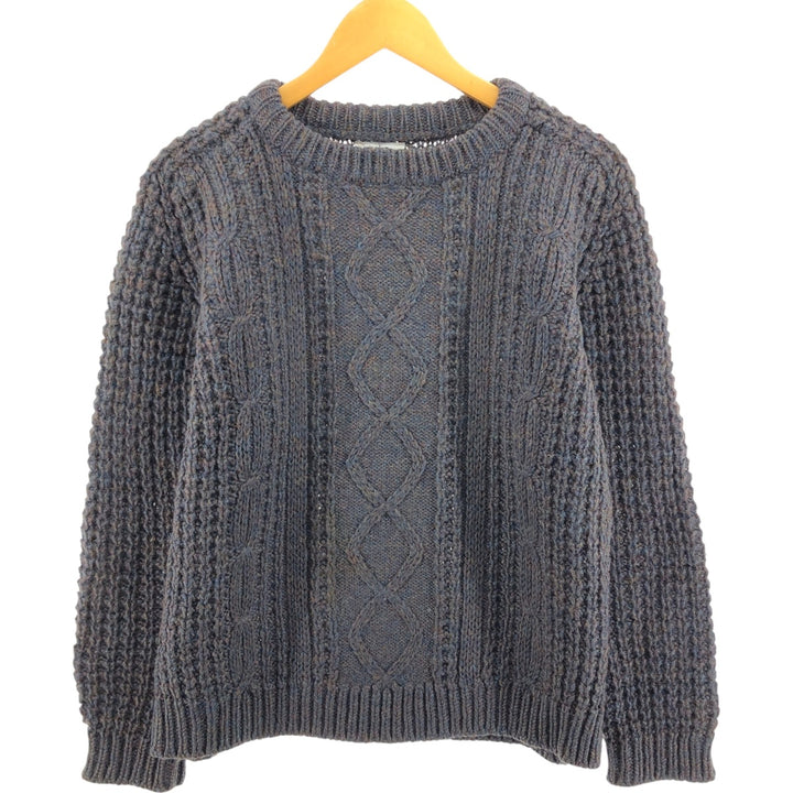 Jordan Marsh Fisherman Aran Knit Sweater Women's Size L Vintage /eaa510315