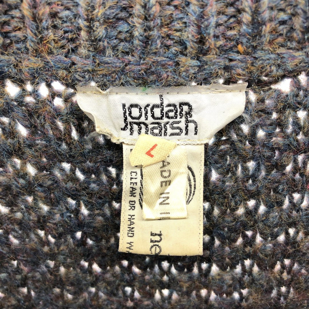 Jordan Marsh Fisherman Aran Knit Sweater Women's Size L Vintage /eaa510315