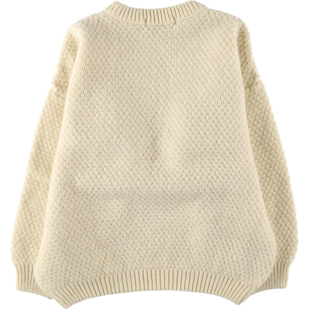 80'S Highland Home Industries Fisherman Aran Knit Sweater Women's M Size Vintage /eaa510316