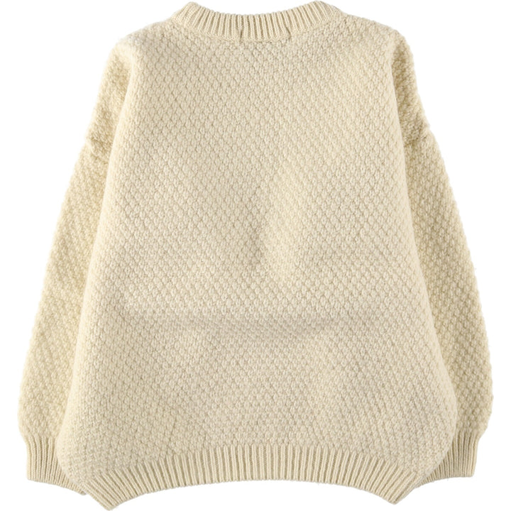 80'S Highland Home Industries Fisherman Aran Knit Sweater Women's M Size Vintage /eaa510316